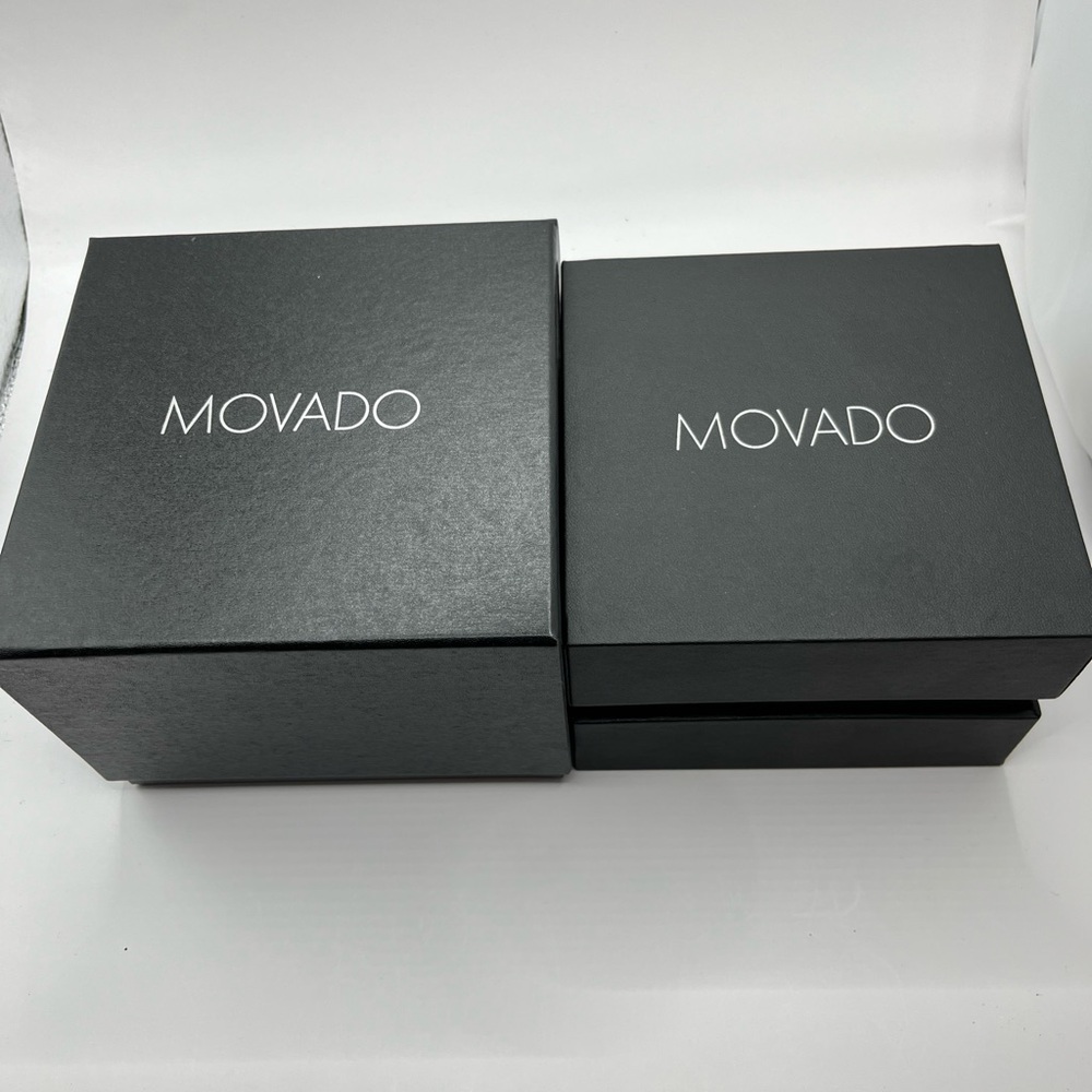 Movado Ela Bangle Watch, Blue Mother Of Pearl Dial - Picture 9 of 9